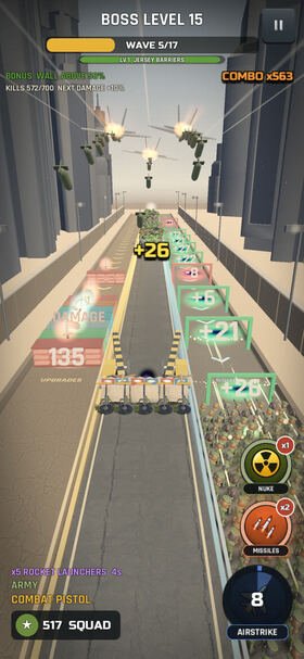 Mob Surge — airstrike across the map