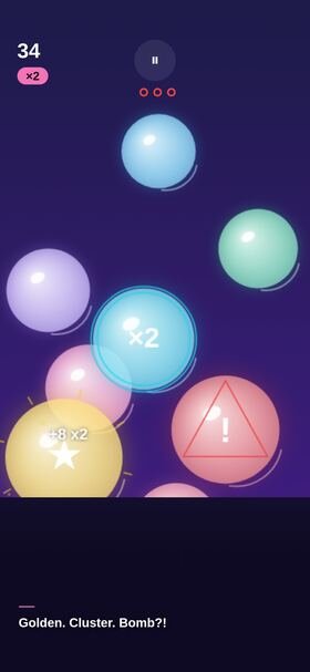 Tap & Pop — special bubbles mid-pop
